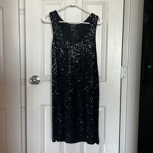 Ellen Tracy black with sequins dress